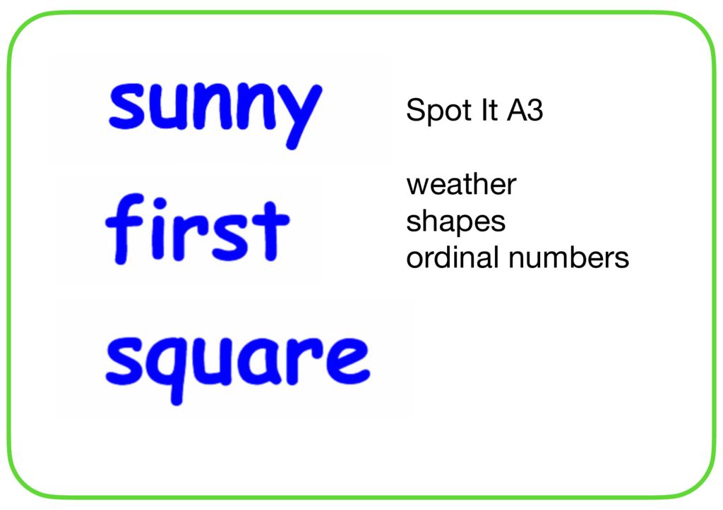 Spot it A-3 weather shape 1stのサムネイル